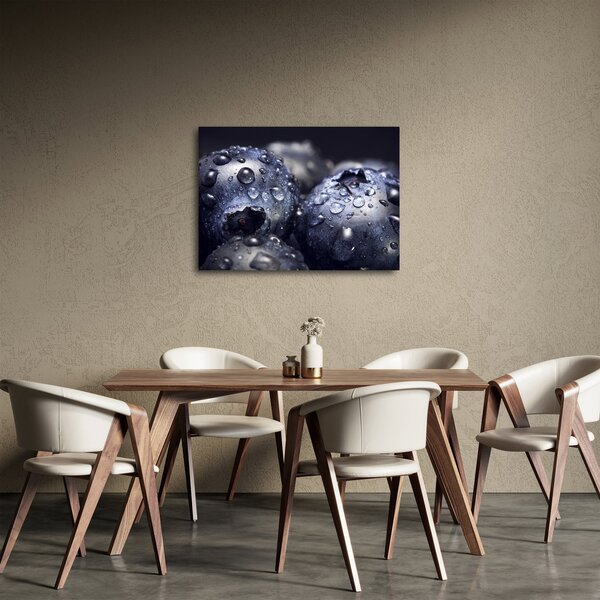 Obraz ovoce s kapkami vody (70x50 cm)