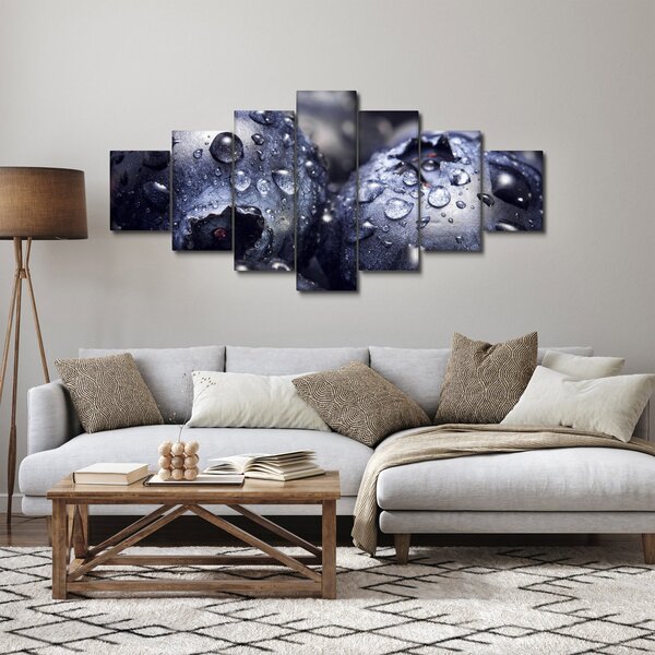 Obraz ovoce s kapkami vody (210x100 cm)