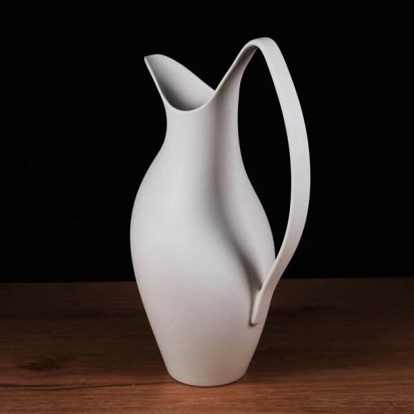 Keramická váza 33x17x19 cm bílá