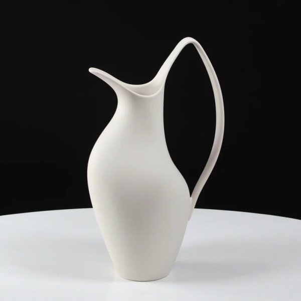 Keramická váza 33x17x19 cm bílá