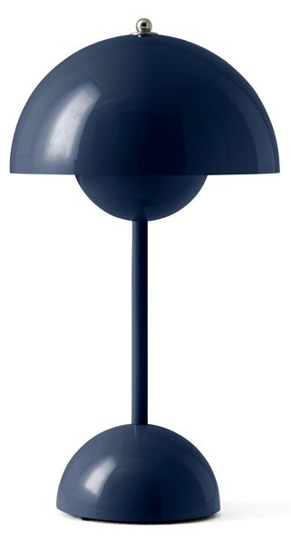 Stolní lampa &Tradition, Flowerpot VP9, stmívatelné, Modrá, Obývací pokoj, Plast, Design