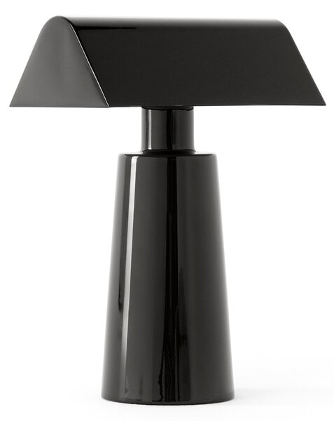 Stolní lampa &Tradition, Caret MF1, stmívatelné, Šedá, Obývací pokoj, Kov, Design