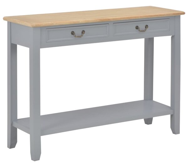 Konzolový stolek šedý 110 x 35 x 80 cm dřevo
