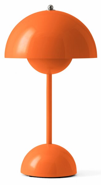 Stolní lampa &Tradition, Flowerpot VP9, stmívatelné, Oranžová, Obývací pokoj, Plast, Design