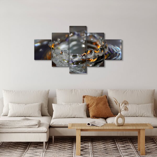 Obraz náramku z kapek vody (125x70 cm)