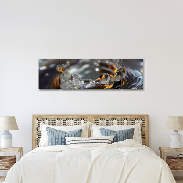 Obraz náramku z kapek vody (170x50 cm)