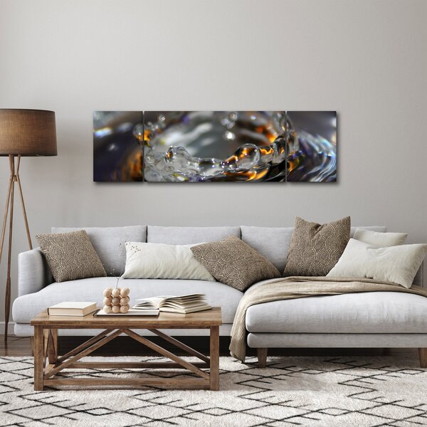Obraz náramku z kapek vody (170x50 cm)