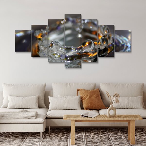 Obraz náramku z kapek vody (210x100 cm)