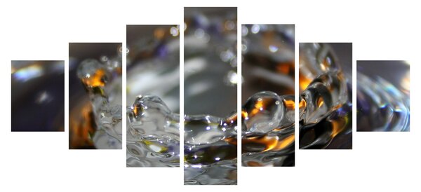 Obraz náramku z kapek vody (210x100 cm)