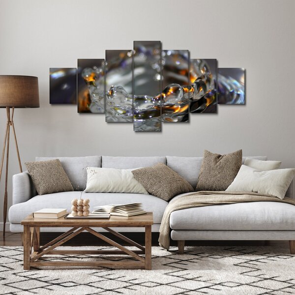 Obraz náramku z kapek vody (210x100 cm)