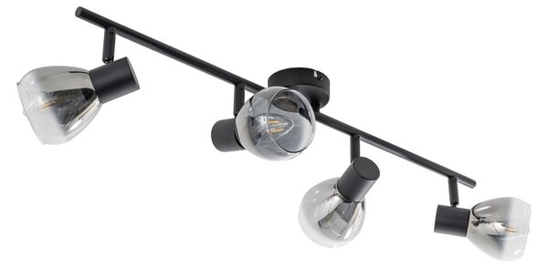 Stropní Lampa Lindby, Pendura, stmívatelné, Šedá, Jídelna, Sklo, Moderní