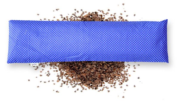 GADEO nahřívací pohankový bederní polštářek LITTLE DOTS BLUE