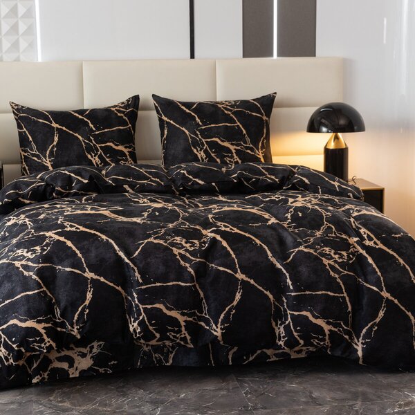 Povlečení z mikrovlákna OBSIDIAN černé Rozměr povlečení: 70 x 80 cm | 140 x 200 cm