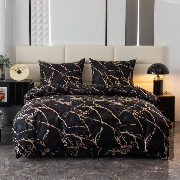 Povlečení z mikrovlákna OBSIDIAN černé Rozměr povlečení: 70 x 80 cm | 140 x 200 cm
