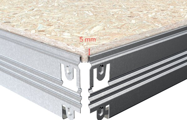 Regál do spíže Biedrax 35 x 60 x 120 cm, pozink, 3 police OSB 10 mm, nosnost 200 kg na polici
