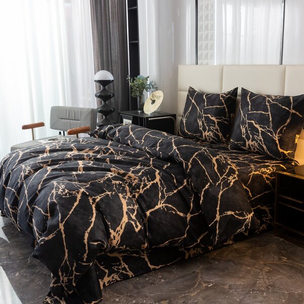Povlečení z mikrovlákna OBSIDIAN černé Rozměr povlečení: 70 x 80 cm | 140 x 200 cm
