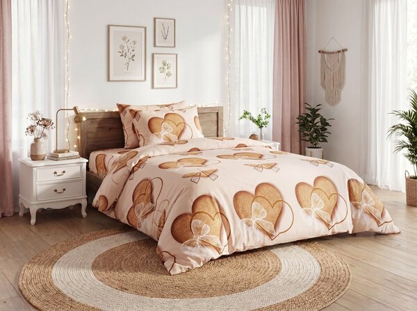Povlečení z mikrovlákna HEART NEST vzorované Rozměr povlečení: 70 x 80 cm | 140 x 200 cm