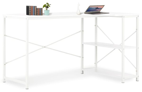 PC stůl bílý 120 x 72 x 70 cm