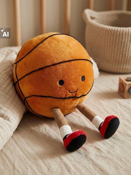 Sinsay - Dekorativní polštář ve tvaru basketbalového míče - vícebarevná