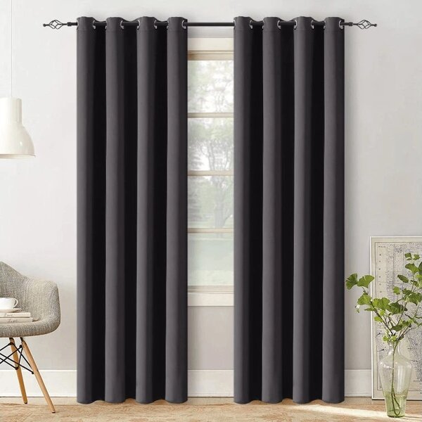 Závěs OXFORD LIGHT 140x270 cm, černý Zavěšení: Řasící páska
