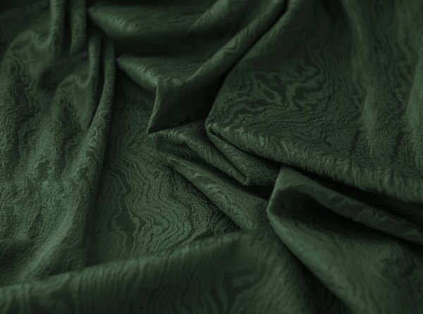Zatemňovací závěs DUNES VELVET 140x250 cm, tmavě zelený Zavěšení: Kovové kroužky