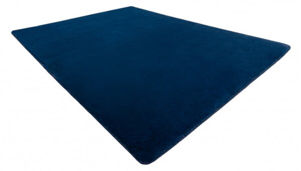 Protiskluzový koberec POSH Shaggy navy granát plyš