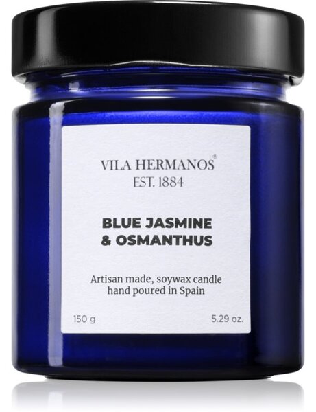 Vila Hermanos Apothecary Cobalt Blue Blue Jasmine & Osmanthus vonná svíčka 150 g