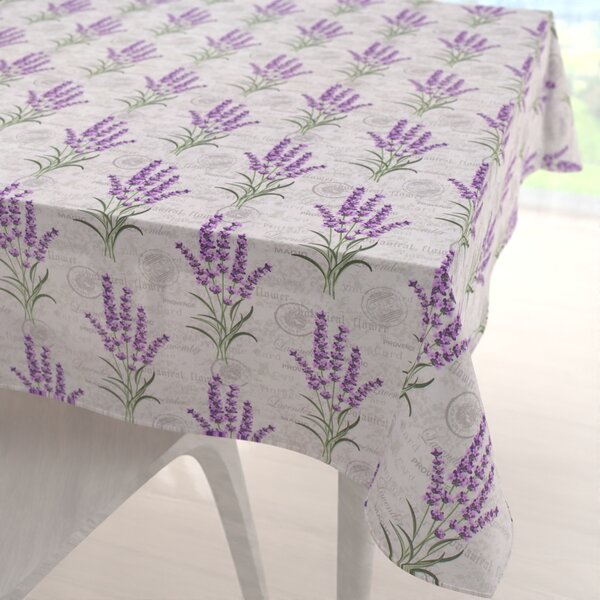 Biante Dekorační čtvercový ubrus PML-033 Provence levandule 40x40 cm