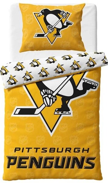 Bavlněné povlečení 140x200 + 70x90 cm - NHL Pittsburgh Penguins Shields