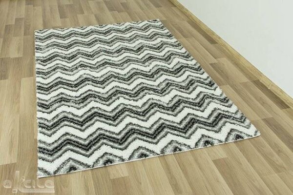 Koberec Onyx 5172 Cik cak bílý