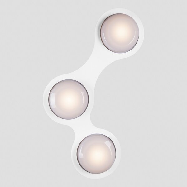 ZAHO LED nástěnné svítidlo GALAXY WL, v. 42 cm Barva: Bílá, Teplota světla: 3000K - teplá bílá, Stmívání, řízení: ON/OFF (bez stmívání)