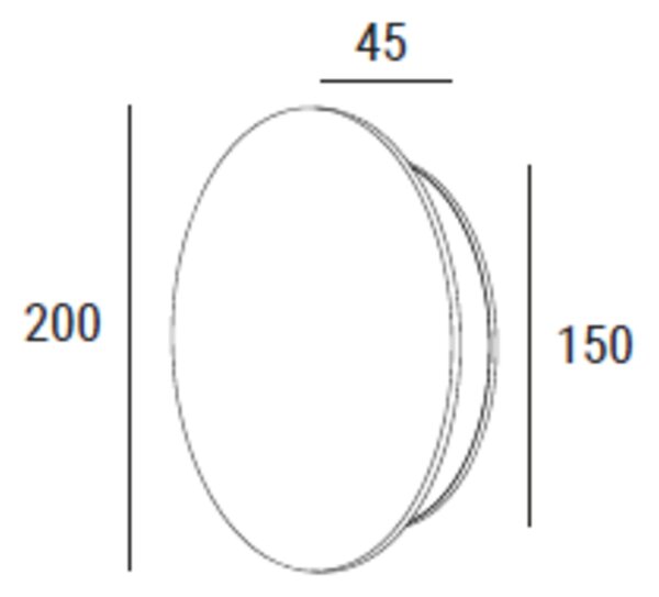 ZAHO Nástěnné LED svítidlo LUNA WL2, 4W, v. 20 cm Barva: Bílá, Teplota světla: 3000K - teplá bílá, Stmívání, řízení: ON/OFF (bez stmívání)