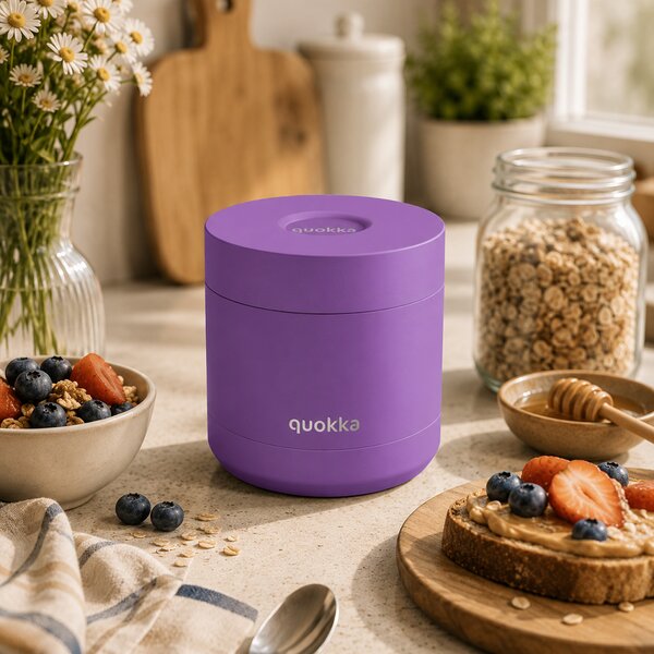 Termonádoba na jídlo Whim, 600ml, Quokka, tmavě fialová