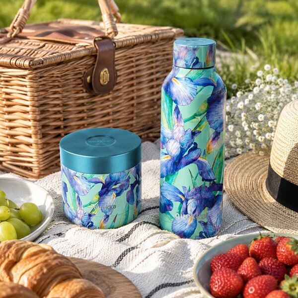 Termonádoba na jídlo Whim, 600ml, Quokka, blue irises