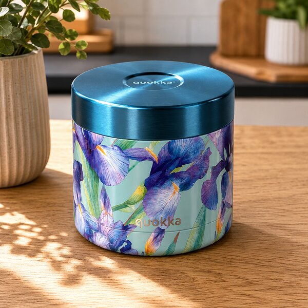 Termonádoba na jídlo Whim, 600ml, Quokka, blue irises