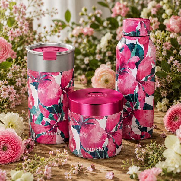 Termonádoba na jídlo Whim, 600ml, Quokka, pink bloom