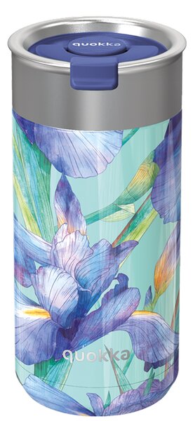 Termohrnek se sítkem Boost, 400ml, Quokka, blue irises