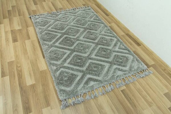 Koberec Berber 6846 l.3D šedý
