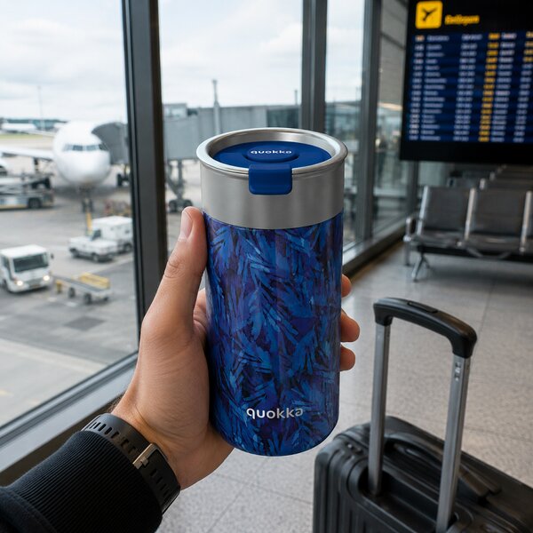 Termohrnek se sítkem Boost, 400ml, Quokka, night forest