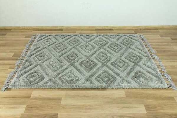 Koberec Berber 6846 l.3D šedý
