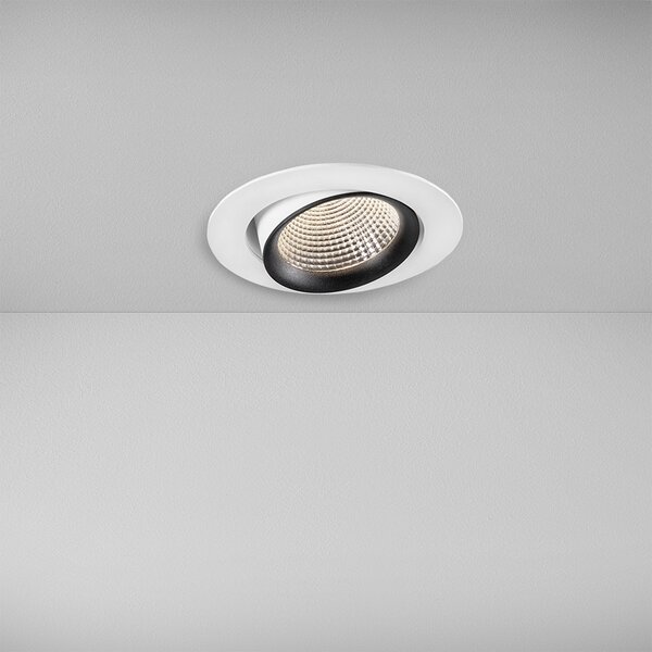 ZAHO Zapuštěné LED svítidlo HILO, 14W, ø 145 mm, 60° Barva: Bílá, Teplota světla: 2700K - teplá bílá, Stmívání, řízení: ON/OFF (bez stmívání)