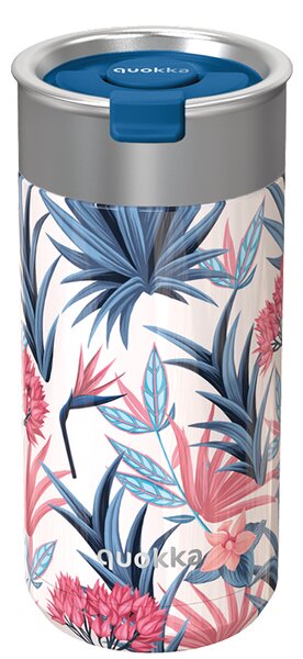 Termohrnek se sítkem Boost, 400ml, Quokka, blue garden
