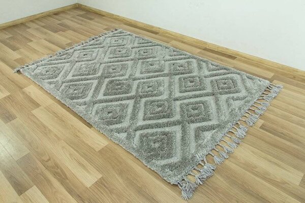 Koberec Berber 6846 l.3D šedý
