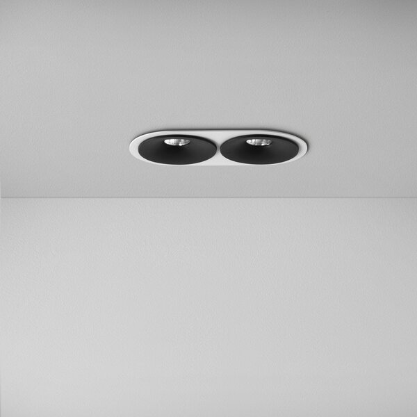 ZAHO Zapuštěné LED svítidlo SPEAKER RD60, 11W, š. 130 mm, 60° Barva: Bílá, Teplota světla: 3000K - teplá bílá, Stmívání, řízení: ON/OFF (bez stmívání)