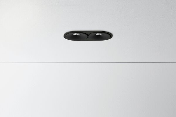 ZAHO Zapuštěné LED svítidlo SPEAKER RD60, 11W, š. 130 mm, 60° Barva: Bílá, Teplota světla: 3000K - teplá bílá, Stmívání, řízení: ON/OFF (bez stmívání)