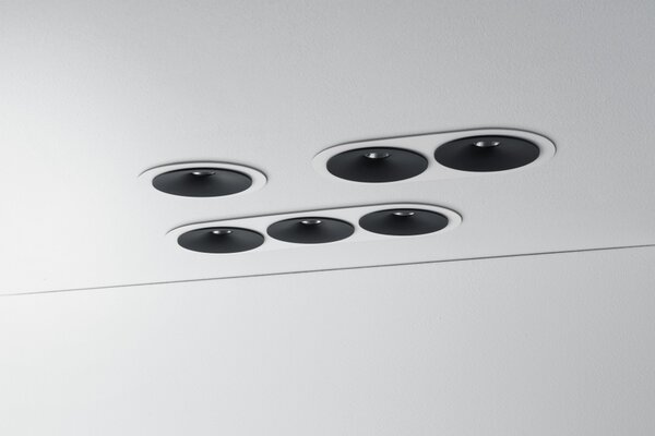 ZAHO Zapuštěné LED svítidlo SPEAKER RD60, 16W, š. 190 mm, 60° Barva: Bílá, Teplota světla: 3000K - teplá bílá, Stmívání, řízení: ON/OFF (bez stmívání)