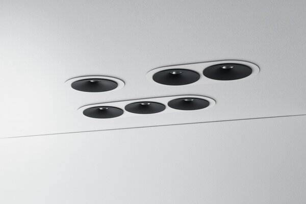 ZAHO Zapuštěné LED svítidlo SPEAKER RD60, 11W, š. 130 mm, 60° Barva: Bílá, Teplota světla: 3000K - teplá bílá, Stmívání, řízení: ON/OFF (bez stmívání)