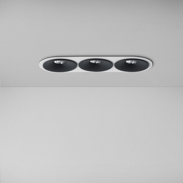 ZAHO Zapuštěné LED svítidlo SPEAKER RD60, 16W, š. 190 mm, IP44, 60° Barva: Bílá, Teplota světla: 3000K - teplá bílá, Stmívání, řízení: ON/OFF (bez stmívání)