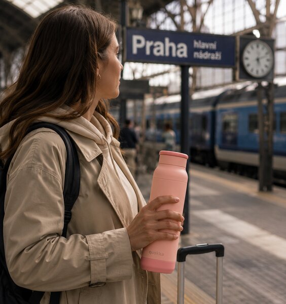 Nerezová termoláhev Pulse, 700ml, Quokka, růžová