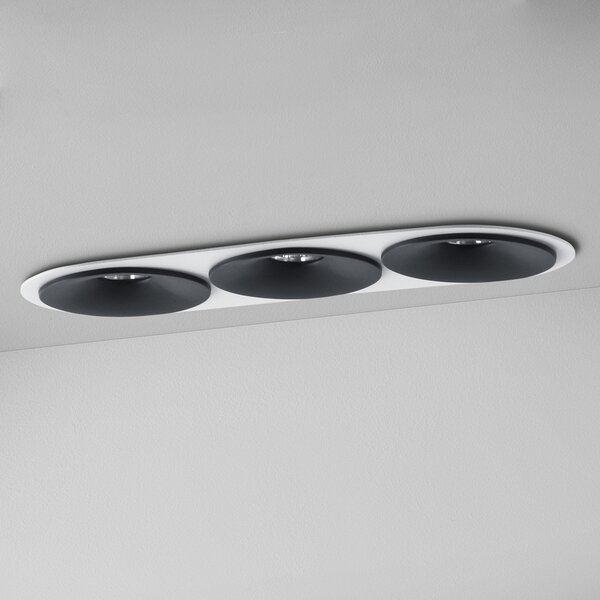 ZAHO Zapuštěné LED svítidlo SPEAKER RD100, 28W, š. 335 mm, 60° Barva: Bílá, Teplota světla: 3000K - teplá bílá, Stmívání, řízení: ON/OFF (bez stmívání)